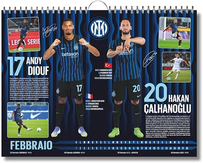 Inter 2025 Vertical Calendar - cm 29x42 - Official Product 