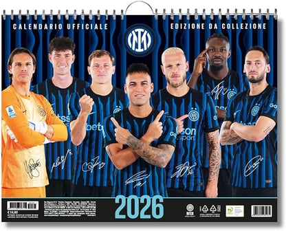 Inter 2025 Vertical Calendar - cm 29x42 - Official Product 