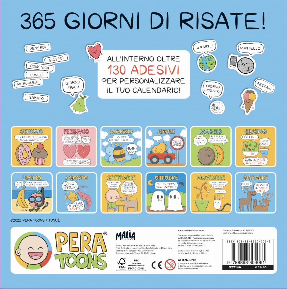 Pera Toons Calendar 2026 Peratoons