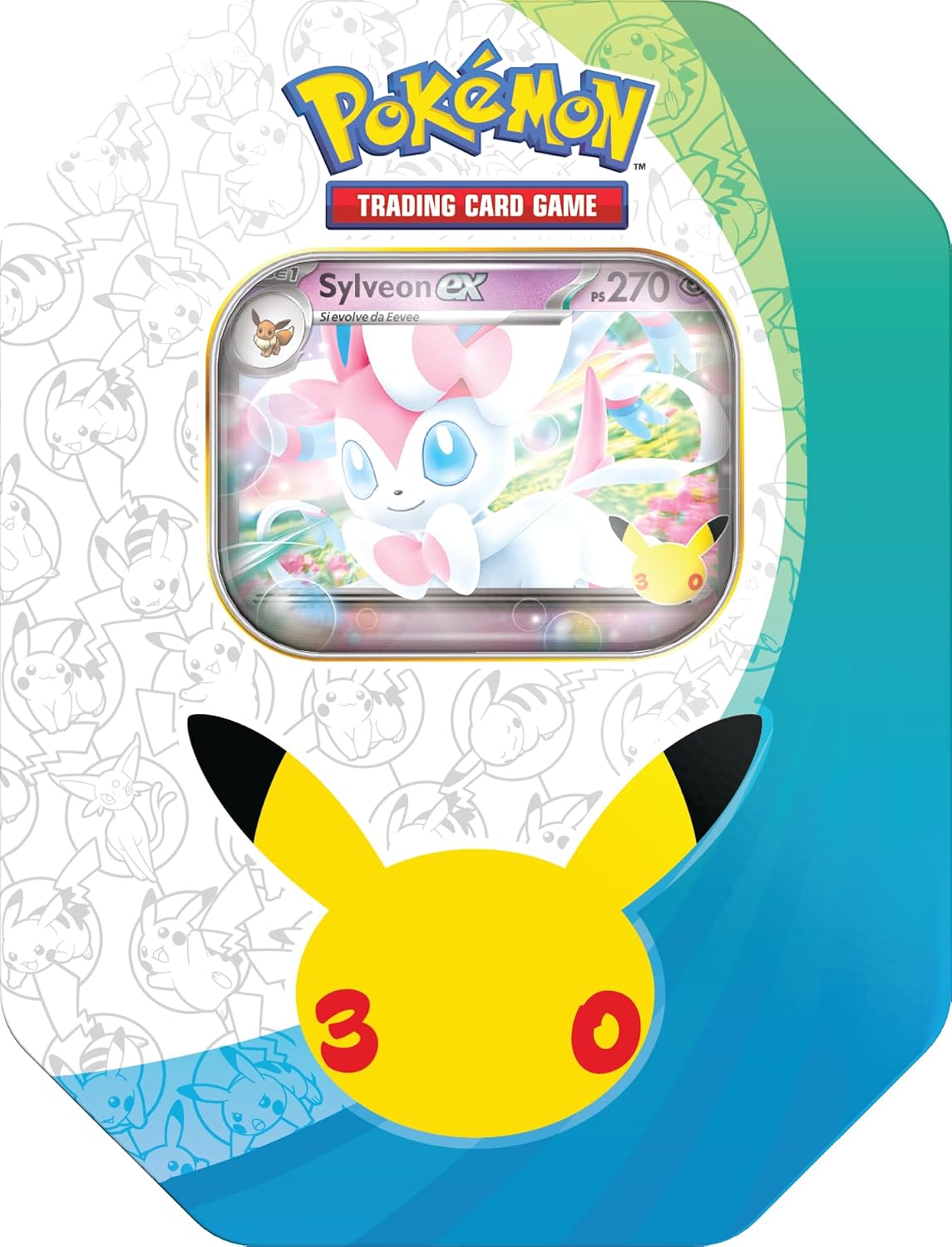 Pokémon: scatola da collezione Sylveon-ex dell’espansione 30° Anniversario del GCC Pokémon - Italiano