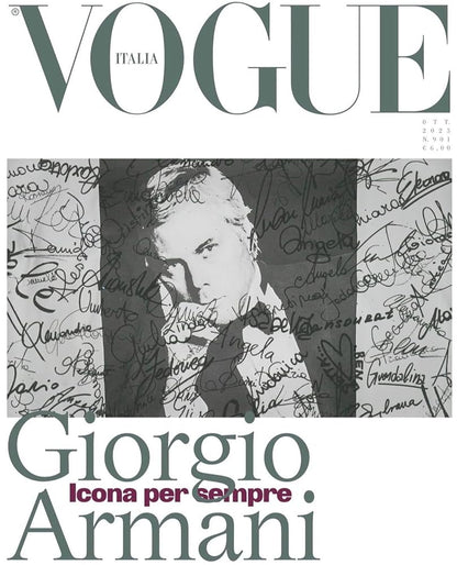 Rivista VOGUE ITALIA - Ottobre 2025 Doppia Copertina dedicata a Giorgio Armani