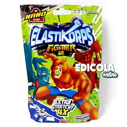 Busta Sorpresa Personaggi ELASTIKORPS FIGHTER 2 Nano Size - Cicaboom Allungamostri