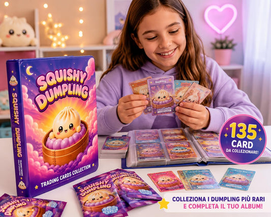 Set Raccoglitore e/o bustine sigillate di Card Squishy Dumpling - Diramix 2026