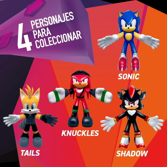 Choisissez le personnage SONIC Prime MONSTERFLEX Figurine articulée extensible