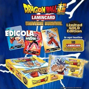 Una Bustina Sigillata di DRAGON BALL Super - UNIVERSAL SURVIVAL - Limited GOLD Edition Dragonball 2019
