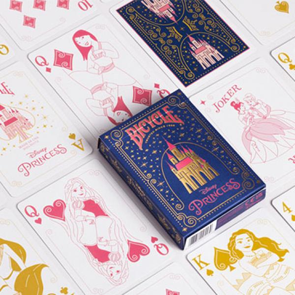 Jeu de cartes Bicycle Disney Princess (bleu marine) par US Playing Card Co. 