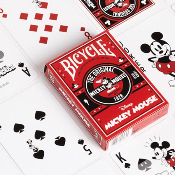 Mazzo di carte Bicycle Disney Classic Mickey Mouse (Red) by US Playing Card Co.