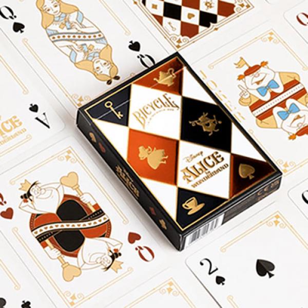 Mazzo di carte Bicycle Disney Alice in Wonderland Playing Cards by US Playing Card Co