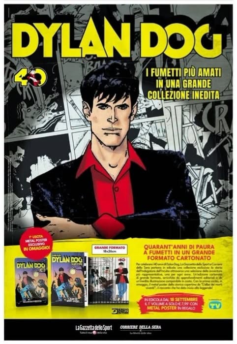 Collezione fumetti Dylan Dog 40 anni Quarant'anni di paura! - 41 volumi (La Gazzetta dello Sport 2026)