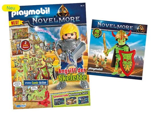 Magazine Playmobil Novelmore n. 6 del 2021  + Scheletro Gu