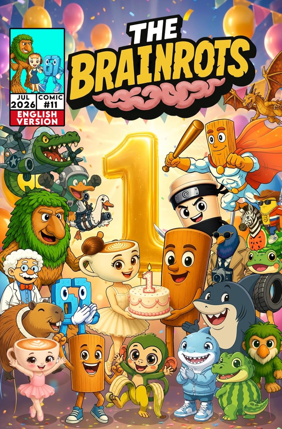 Fumetto The Brainrots n. 11 (Luglio 2026) - 3 Cover disponibili