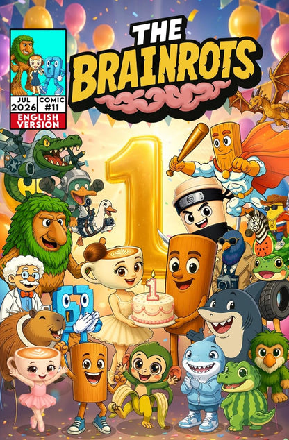 Fumetto The Brainrots n. 11 (Luglio 2026) - 3 Cover disponibili