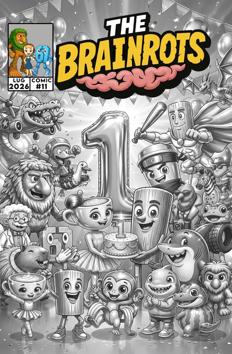 Fumetto The Brainrots n. 11 (Luglio 2026) - 3 Cover disponibili
