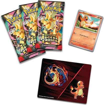 Pokémon: collezione con adesivi (Charmander) dell’espansione Scarlatto e Violetto - Ascesa Eroica del GCC Pokémon