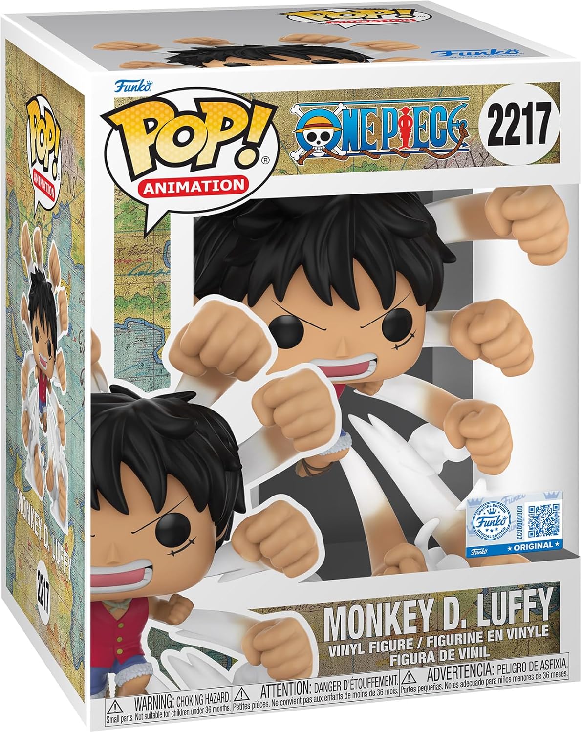 Funko POP! Premium: One Piece 2217 - Luffy - Gum Gum Gatling - Prodotto ufficiale