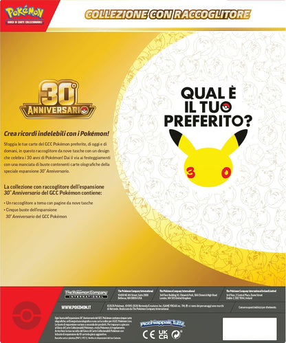 Pokémon: collezione con raccoglitore dell’espansione 30° Anniversario del GCC - Italiano