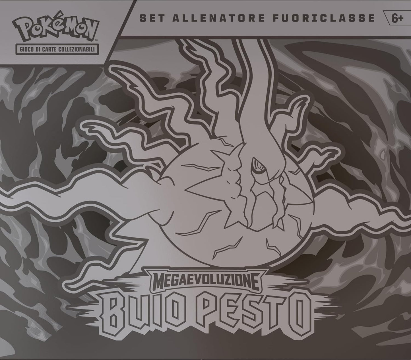 Pokémon: set Allenatore Fuoriclasse dell’espansione Megaevoluzione - Buio Pesto del GCC Pokémon (1 carta promozionale a figura intera, 9 buste di espansione e accessori premium), Edizione in Italiano