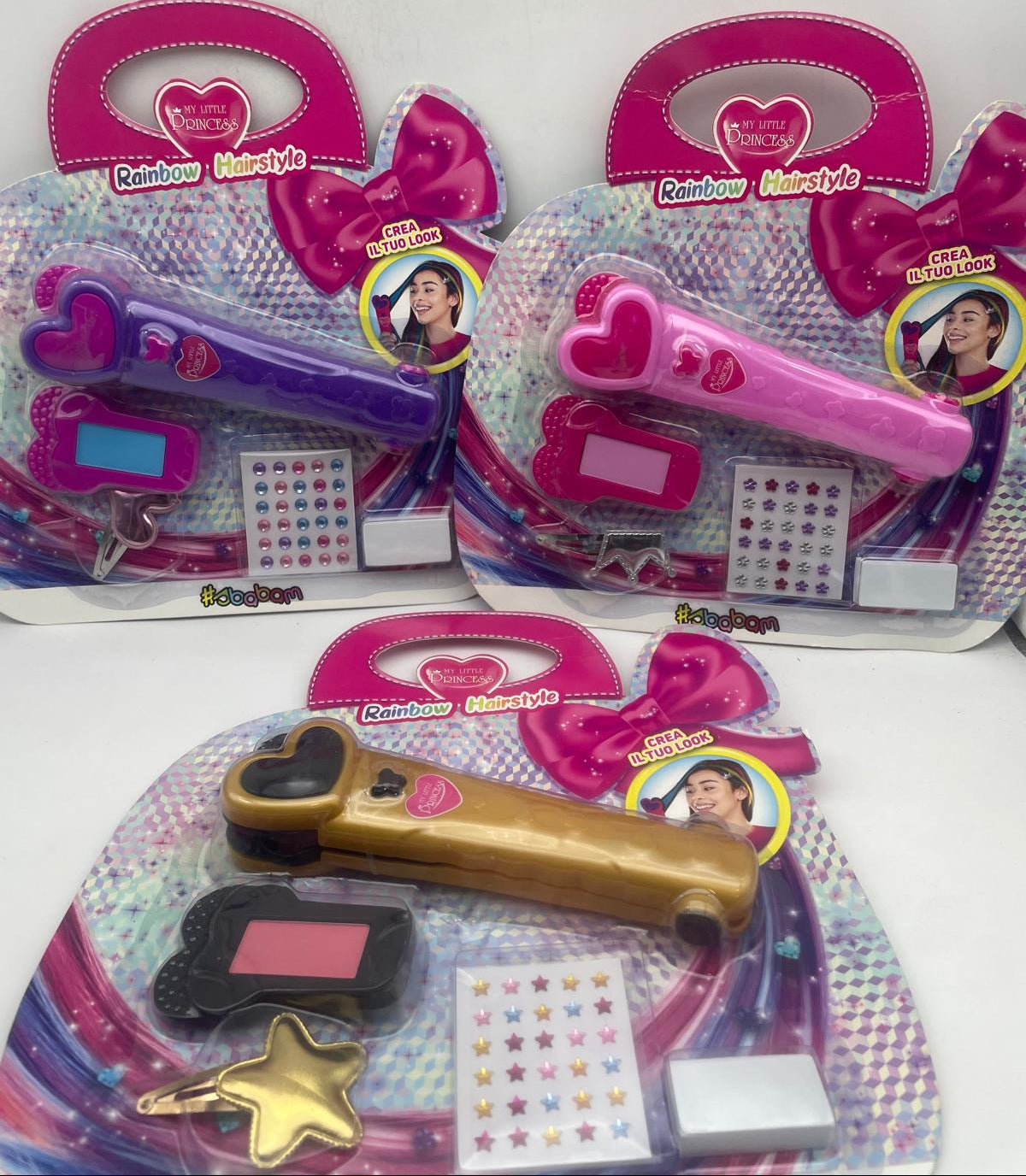 Ma Petite Princesse Arc-en-ciel Coiffure Sbabam Plaque de Coloration pour Cheveux