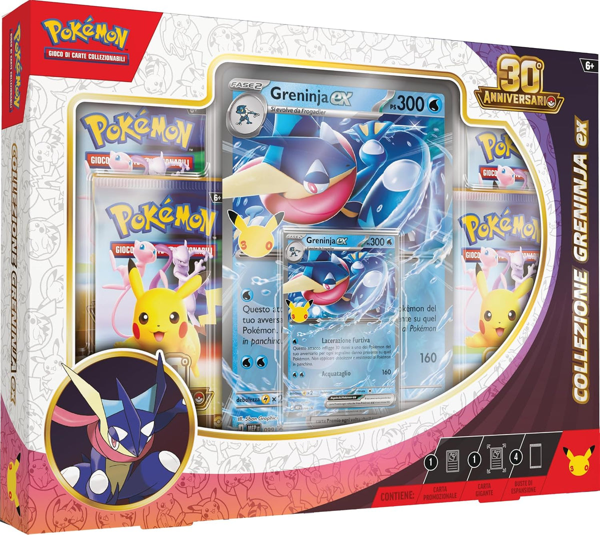 Pokémon: Collezione Greninja-ex dell’espansione 30° Anniversario del GCC Pokémon