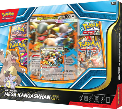 Pokémon: collezione Mega Kangaskhan-ex del GCC Pokémon (una carta promozionale olografica, una carta promozionale lenticolare gigante e quattro buste di espansione) Edizione in Italiano