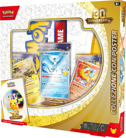 Pokémon: Collezione con poster dell’espansione 30° Anniversario del GCC Pokémon