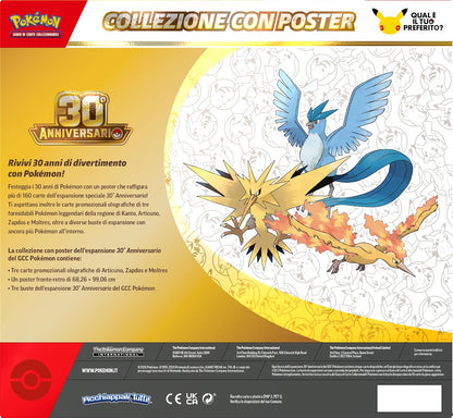 Pokémon: Collezione con poster dell’espansione 30° Anniversario del GCC Pokémon