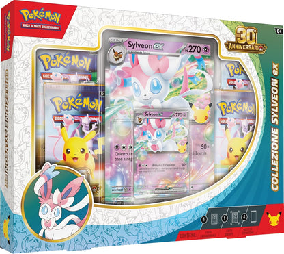 Pokémon: collezione Sylveon-ex dell’espansione 30° Anniversario del GCC in Italiano