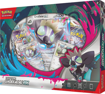 Pokémon: Collezione Grafaiai-Ex del GCC (Due Carte promozionali, Carta olografica Gigante e Quattro Buste di espansione) Edizione in Italiano
