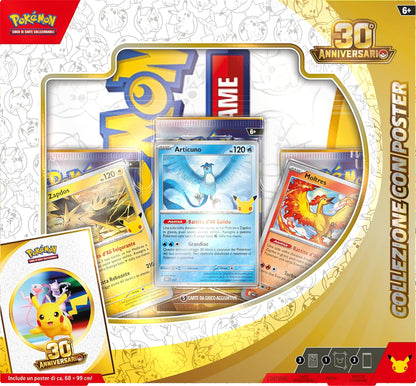 Pokémon: Collezione con poster dell’espansione 30° Anniversario del GCC Pokémon