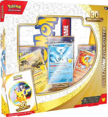 Pokémon: Collezione con poster dell’espansione 30° Anniversario del GCC Pokémon