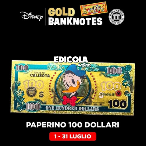 Billets de banque Disney en or à l'effigie de Mickey Mouse ! - Billets à collectionner