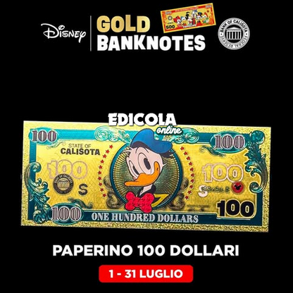 Billets de banque Disney en or à l'effigie de Mickey Mouse ! - Billets à collectionner