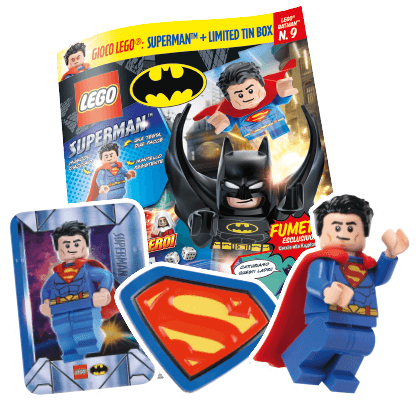 Rivista LEGO BATMAN n. 9 - TIN BOX LIMITED EDITION SUPERMAN