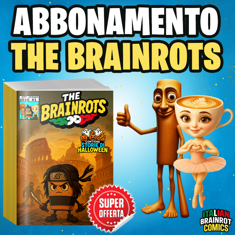 Abonnement à THE BRAINROTS - Bandes dessinées italiennes Brainrot (6-12 mois)