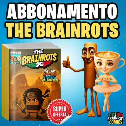 Abonnement à THE BRAINROTS - Bandes dessinées italiennes Brainrot (6-12 mois)
