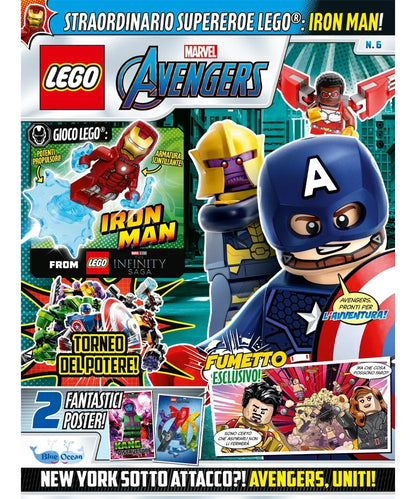Rivista LEGO MARVEL AVENGERS n.6 + IRON MAN