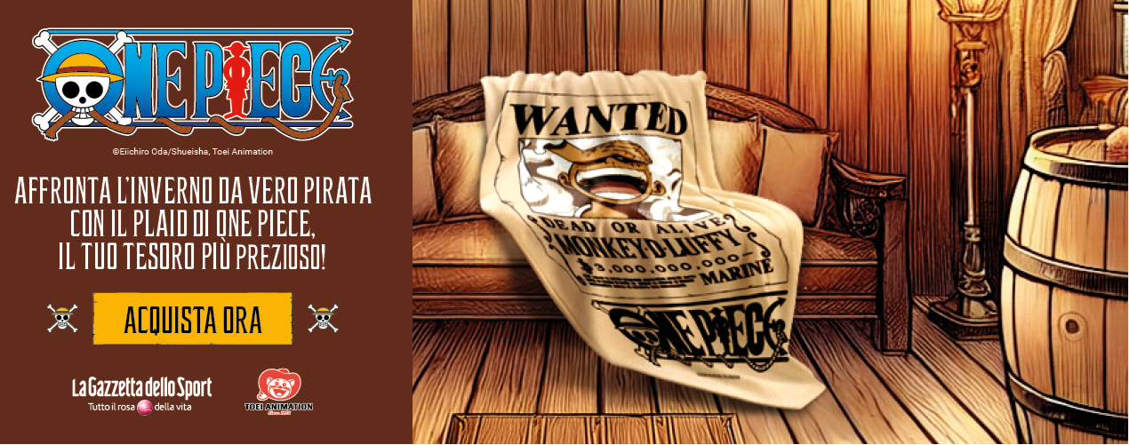 Coperta Plaid One Piece 180x120 cm - Wanted Luffy