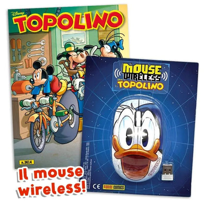 Set Tappetino Mousepad e/o Mouse Usb Wireless di Paperino (Con Topolino 3614+3615)
