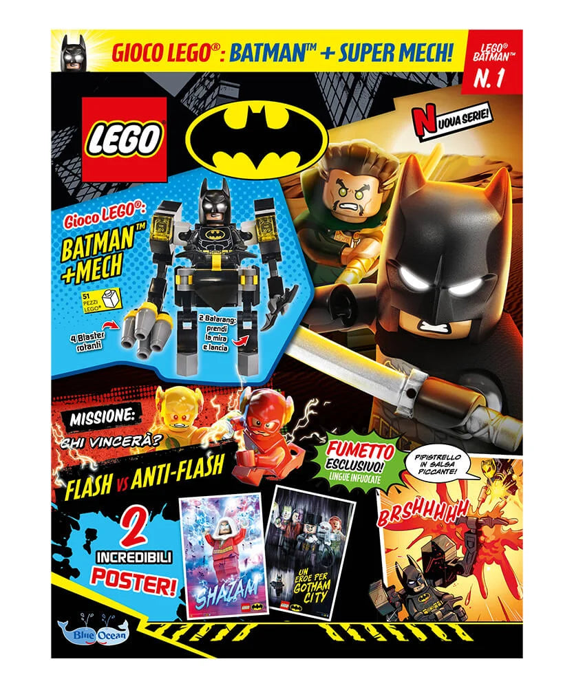 Rivista LEGO BATMAN n.1 + BATMAN + SUPER MECH