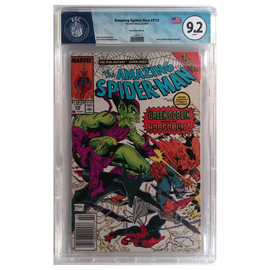 Fumetto Gradato EGC 9.2 : The Amazing Spider-Man #312 - Newsstand Edition In Lingua Originale - Marvel Comics 2/1989