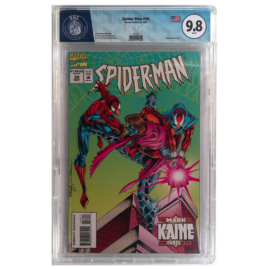 Fumetto Gradato EGC 9.8 : Spider-Man #58 - In Lingua Originale - Marvel Comics Prima Edizione 1995