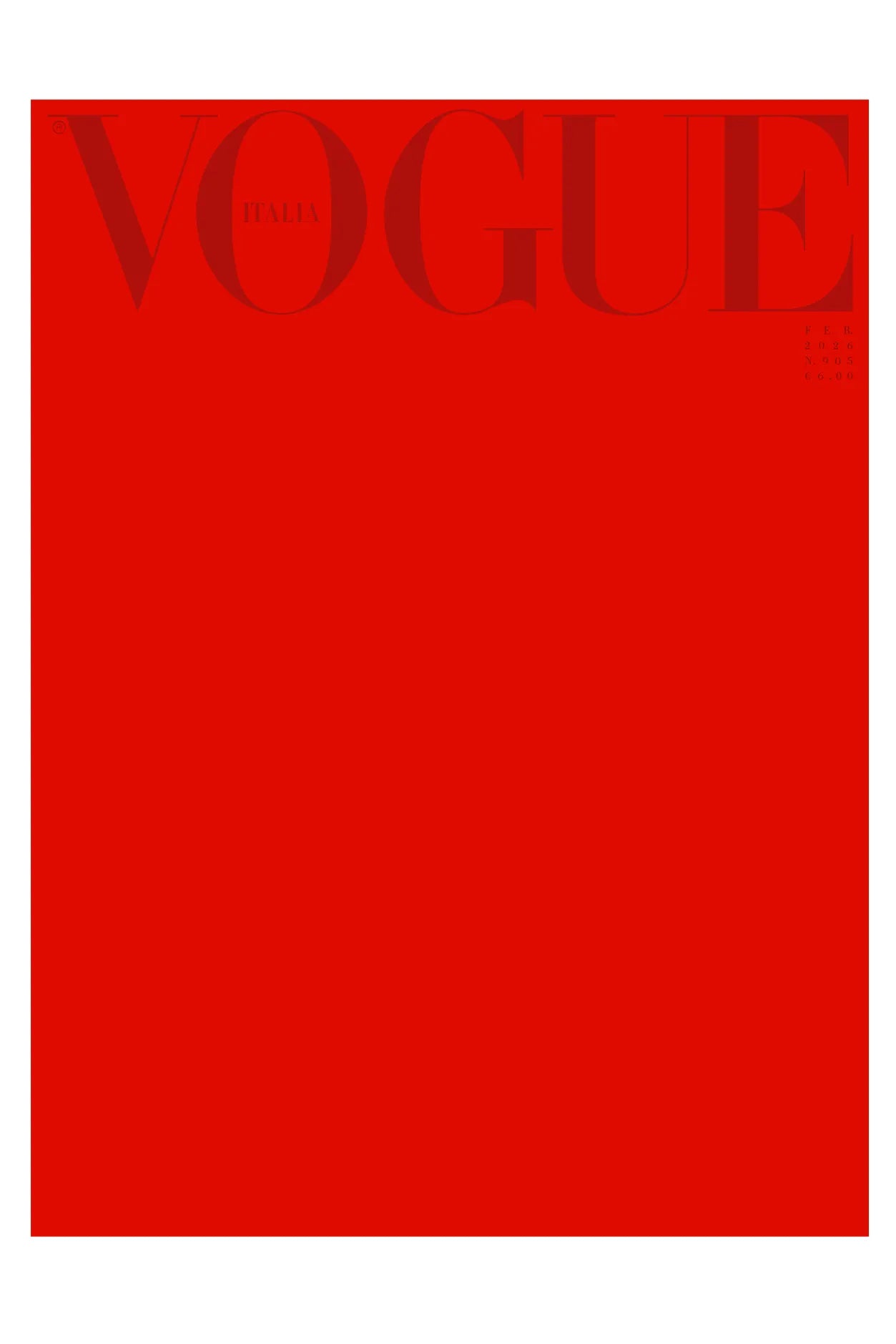Lot de 6 couvertures par VOGUE ITALIA - 6 couvertures de collection pour le 60ème anniversaire