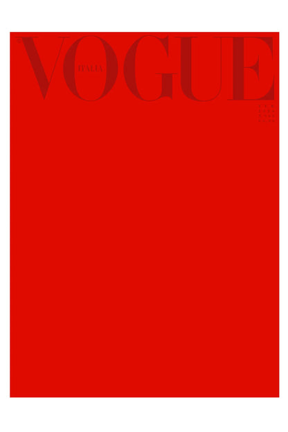 Lot de 6 couvertures par VOGUE ITALIA - 6 couvertures de collection pour le 60ème anniversaire