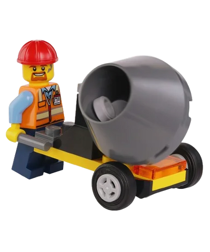 Rivista LEGO CITY n.3 + Operaio + Betoniera