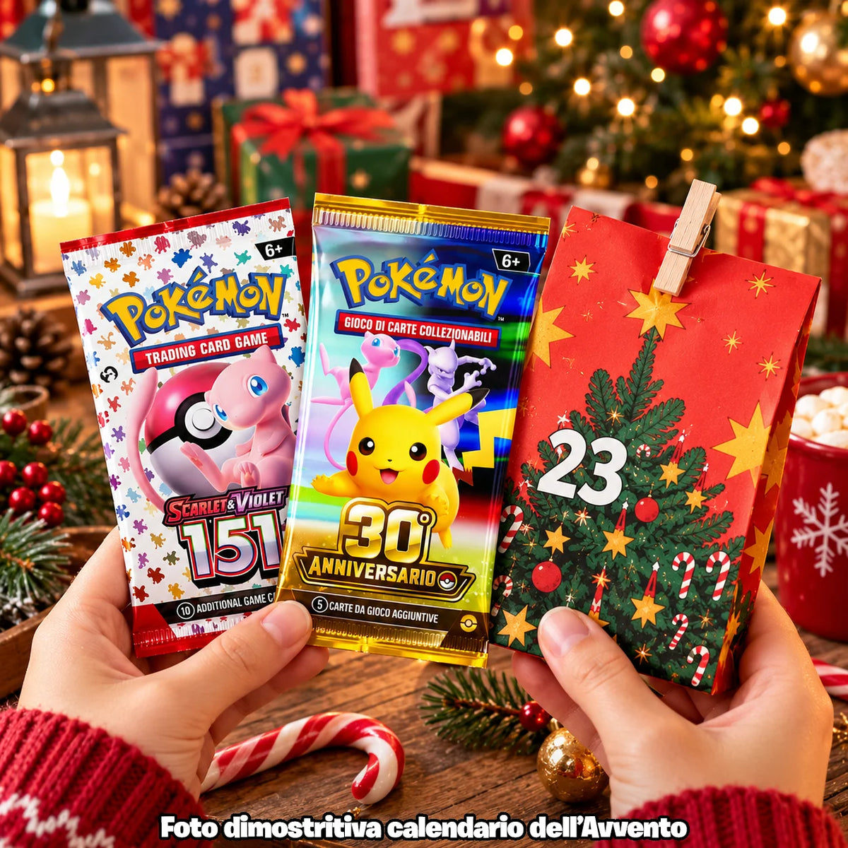 Ημερολόγιο Advent Pokémon – 24 εκπλήξεις με φακελάκια, κάρτες, gadget και 3 μίνι φιγούρες Funko Bitty Pop!