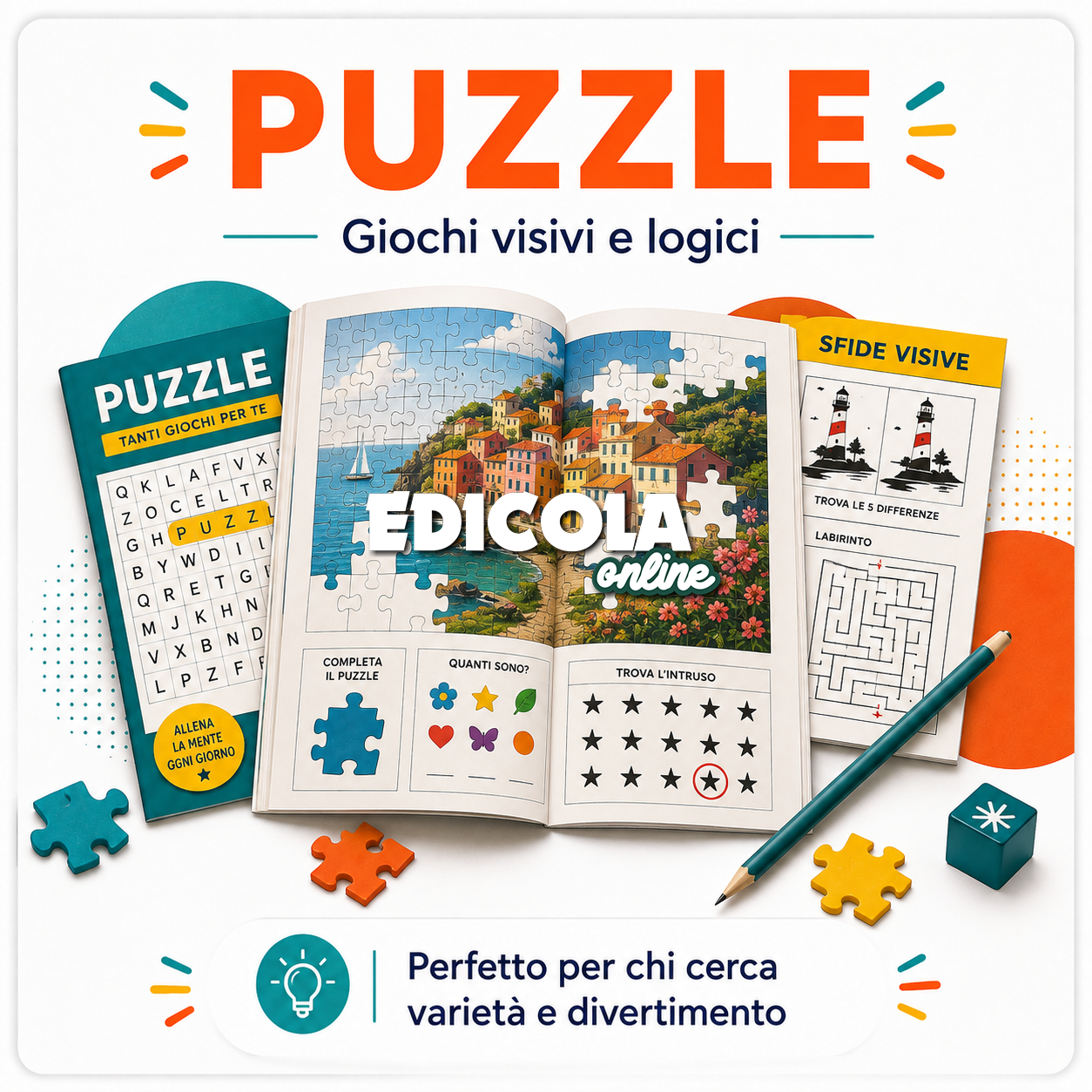 Crea il tuo Stock di Enigmistica: Cruciverba, Puzzle, Sudoku, Autodefiniti e Crittografati