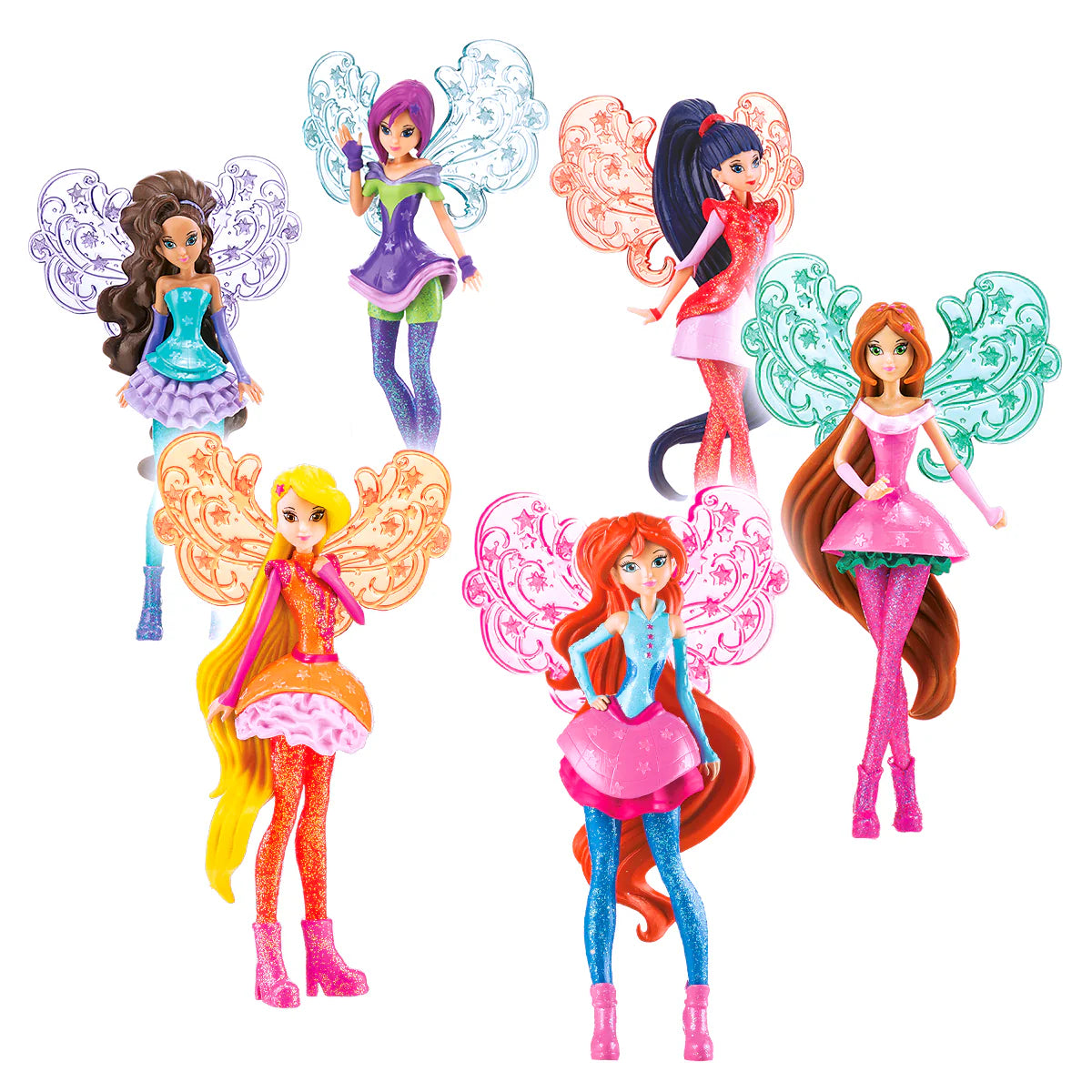 Winx Club Sammlerstück COSMIX Actionfigur Bloom Doll Flora Aisha Musa