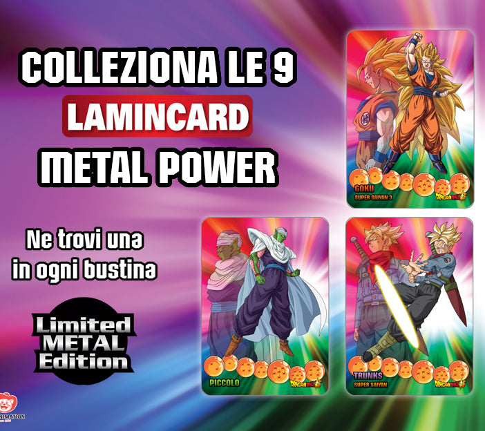 Bustine Sigillate di CARD DRAGONBALL Ultra Power LIMITED METAL EDITION - LAMINCARDS