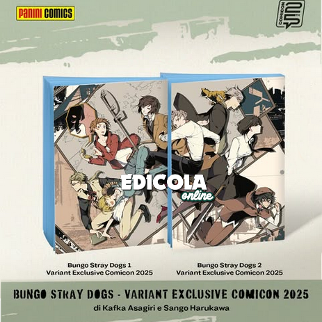 Coffret de 2 comics - Bungo Stray Dogs n° 1 et 2 - Édition exclusive variante COMICON 2025