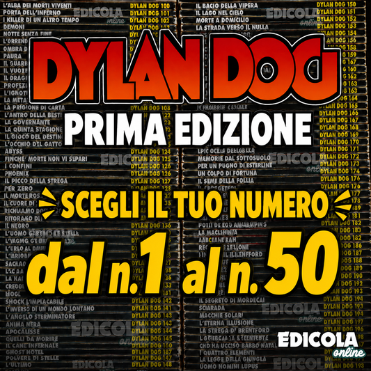 Comics von 1 bis 10 von DYLAN DOG. Originallos, erste Auflage. Vervollständigen Sie Ihre Sammlung